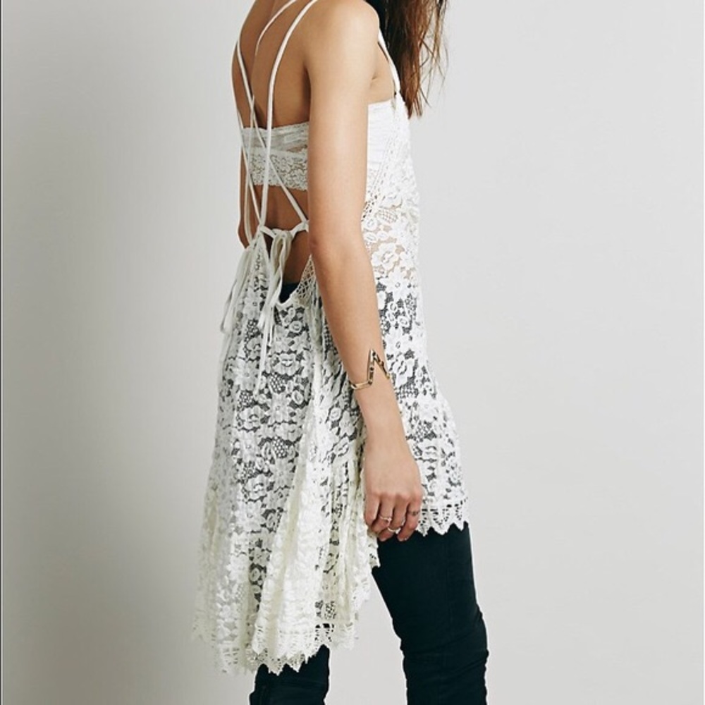 Free People Oh La La Lace Tunic